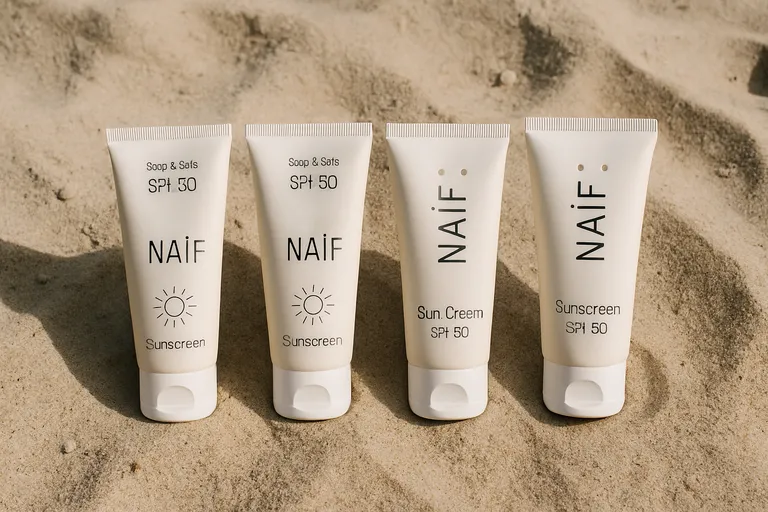 Welke soorten Naïf sunscreen zijn er